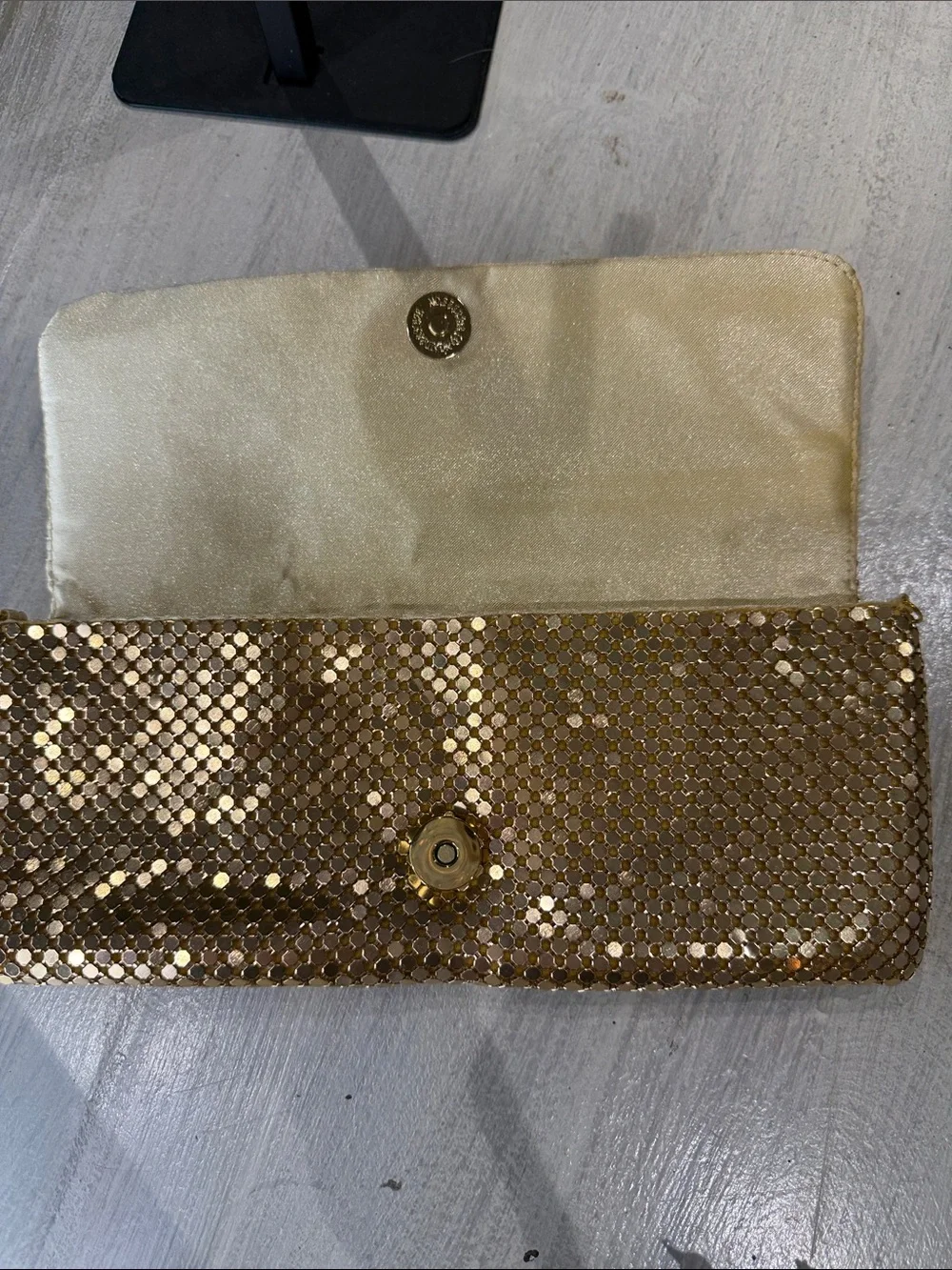 Gold Sequin Evening Clutch